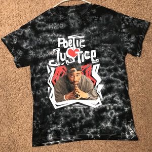 Retro Tye Dye Poetic Justice Graphic T-Shirt